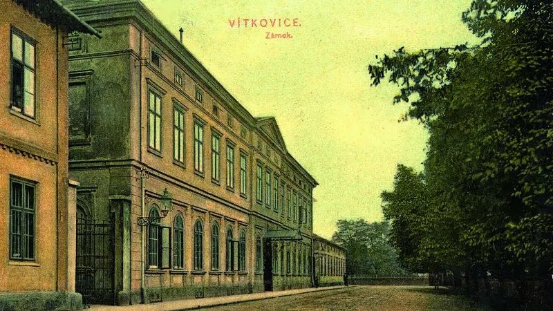 Vítkovický zámeček, pohled z Výstavní ulice