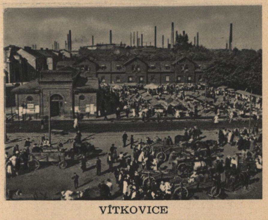 Vítkovická tržnice v roce 1933